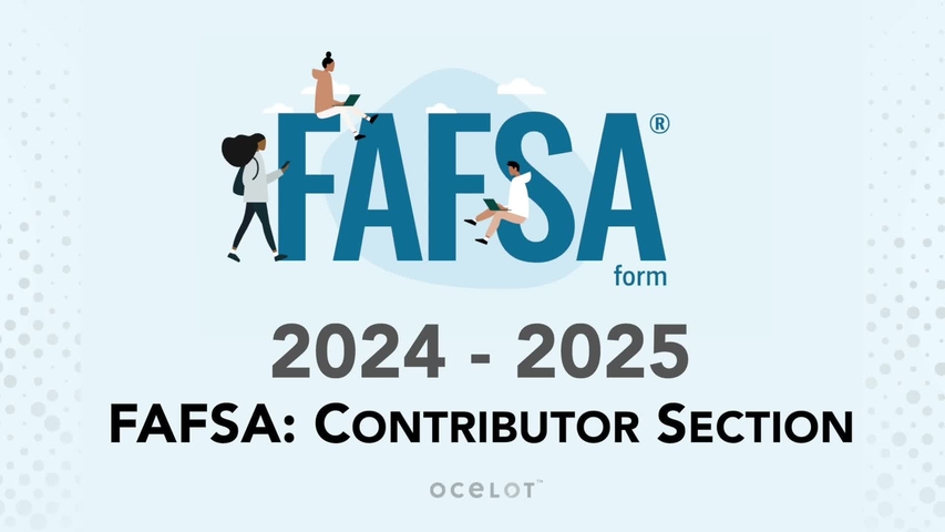 Trending Video 2024 - 2025 Contributor Section of FAFSA