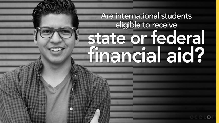 Trending Video Are international students eligible to receive state or federal financial aid?