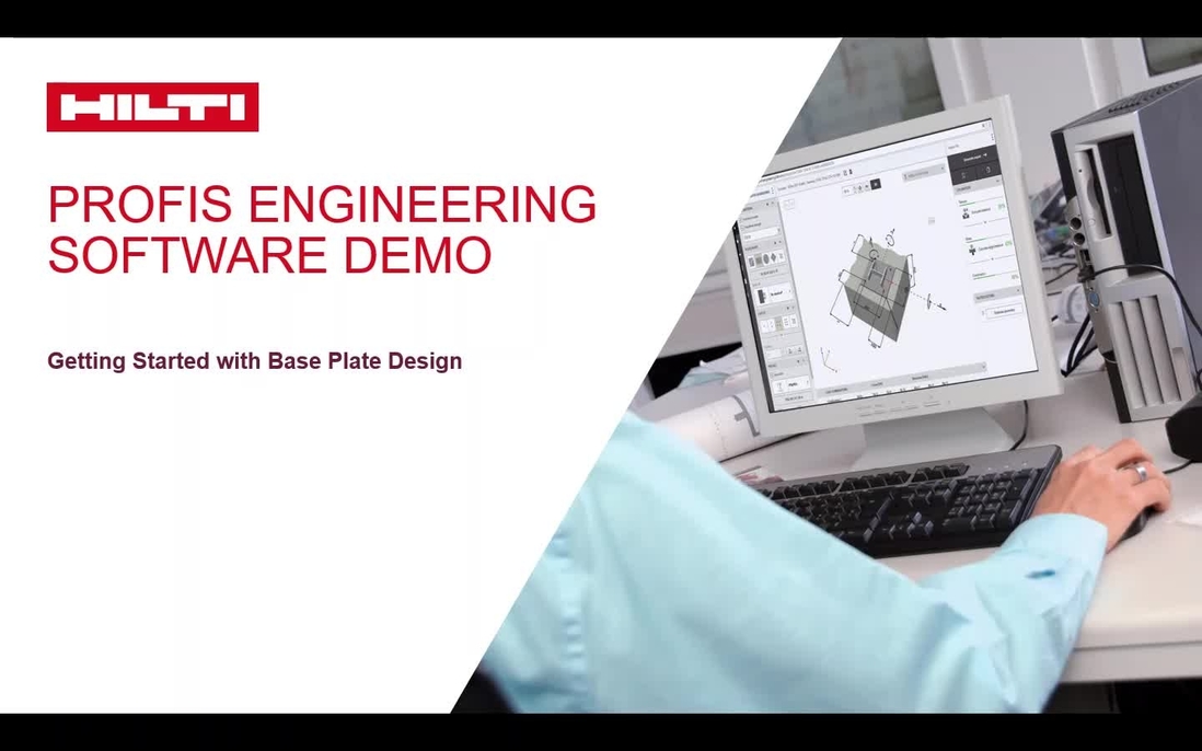 PROFIS Engineering Software Demo Base Plate Design Hilti U