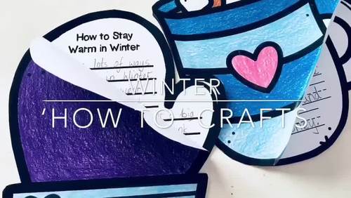 Winter How To Writing Prompts Hot Cocoa Craft And Snowman Craft