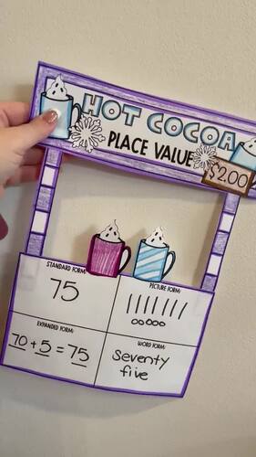 Hot Chocolate Math Place Value Craft By The Teaching Diva Corner