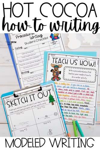 How To Make Hot Cocoa Writing January Prompt Winter Bulletin Board