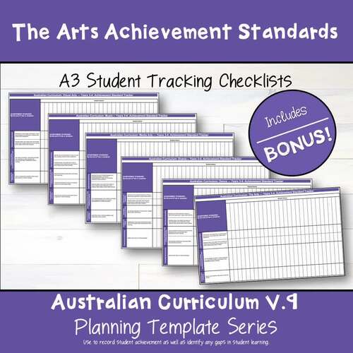 V Australian Curriculum The Arts Achievement Standard Checklists