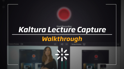 Kaltura Lecture Capture Software - Kaltura