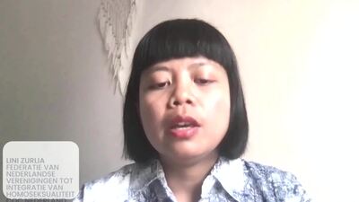 Federatie van Nederlandse Verenigingen tot Integratie Van Homoseksualiteit - COC Nederland (Joint Statement), Ms. Lini Zurlia