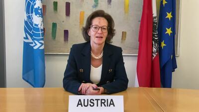 Austria (on behalf of a group of countries), Ms. Elisabeth Tichy-Fisslberger
