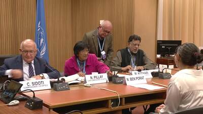 Ms. Navanethem Pillay, Chairperson of the Commission of Inquiry on the Occupied Palestinian Territory, including East Jerusalem, and in Israel 