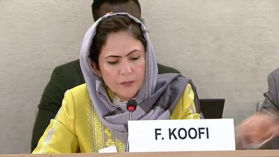Ms. Fawzia Koffi, First Woman Vice President of the Afghan Parliament, Former member of the peace negotiation team with Taliban and Human Rights activist