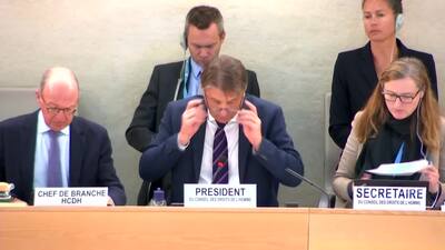 Mr. Václav Bálek, President of the Human Rights Council (Election of Advisory Committee members)