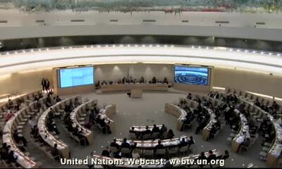 Mr. Luis Gallegos Chiriboga, Vice President, Rapporteur-HRC (Introduction of Session Report)