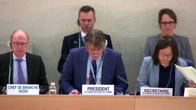Mr. Václav Bálek, President of the Human Rights Council (Adoption)