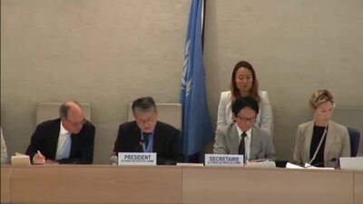 Mr. Choi Kyong-Lim, President of the Human Rights Council (Action on Amendment  REJECTED )