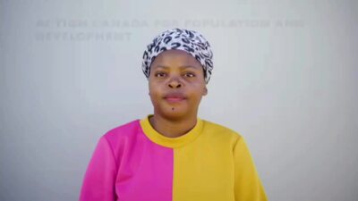 Action Canada for Population and Development, Ms. Angelinah Montshiwa