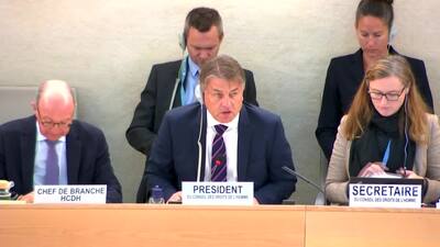 Mr. Václav Bálek, President of the Human Rights Council (Adoption)