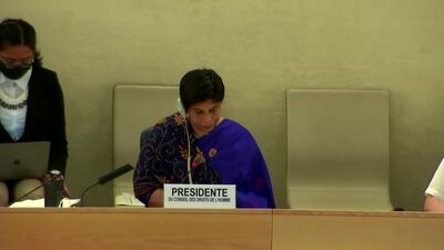  Ms. Nazhat Shameem Khan, President of the Human Rights Council (Vote on L.58)