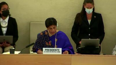 Ms. Nazhat Shameem Khan, President of the Human Rights Council (Vote on L.60)