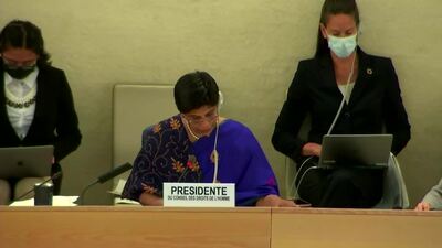 Ms. Nazhat Shameem Khan, President of the Human Rights Council (Vote on L.62)