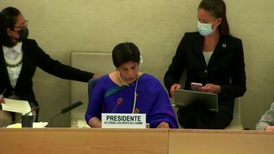 Ms. Nazhat Shameem Khan, President of the Human Rights Council (Adoption)