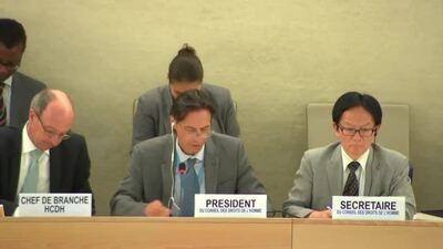 Mr. Vojislav Šuc, President of the Human Rights Council (Action on L.28)
