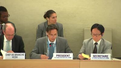 Mr. Vojislav Šuc, President of the Human Rights Council (Action on L.31)
