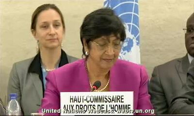 Ms. Navi Pillay, High Commissioner for Human Rights