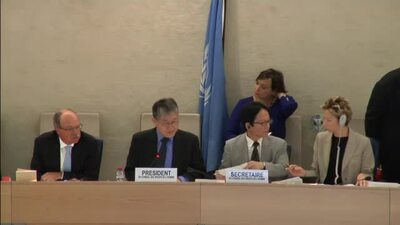  Mr. Choi Kyong-Lim, President of the Human Rights Council (Action on L.38 ADOPTED)