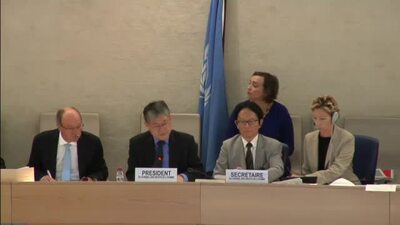 Mr. Choi Kyong-Lim, President of the Human Rights Council (Action on L.49 ADOPTED)