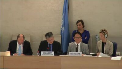 Mr. Choi Kyong-Lim, President of the Human Rights Council (Adoption)