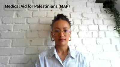 Medical Aid for Palestinians (MAP), Ms. Hallamal Keir