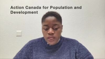 Action Canada for Population and Development, Ms. Anthea Taderera