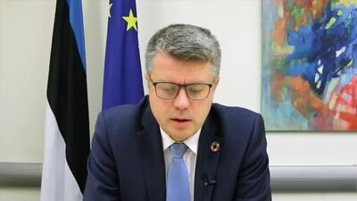 H.E. Mr. Urmas Reinsalu, Minister of Foreign Affairs of Estonia (on behalf of a group of countries) 