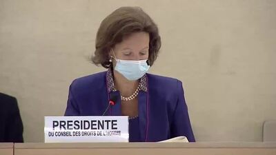 Ms. Elisabeth Tichy-Fisslberger, President of the Human Rights Council (Vote on L.32)