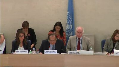 Mr. Joaquín Alexander Maza Martelli, President of the Human Rights Council (L.45 Rejected)