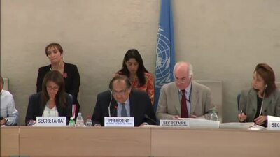 Mr. Joaquín Alexander Maza Martelli, President of the Human Rights Council (L.47 Rejected)