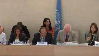 Mr. Joaquín Alexander Maza Martelli, President of the Human Rights Council (L.48 Rejected)