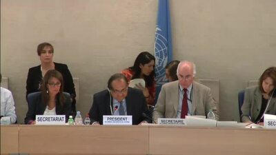 Mr. Joaquín Alexander Maza Martelli, President of the Human Rights Council (L.51 Rejected)