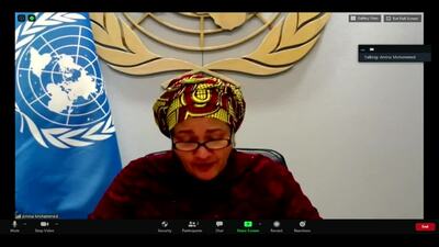 Ms. Amina J. Mohammed, Deputy Secretary-General of the United Nations (Video Message)