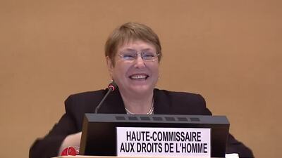 Ms. Michelle Bachelet, High Commissioner for Human Rights
