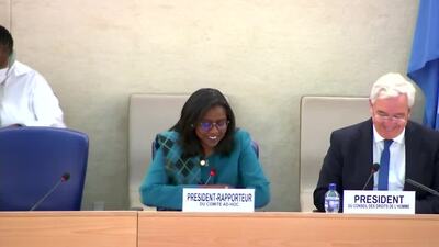 Ms. Kadra Ahmed Hassan, Permanent Representative of Djibouti to the UNOG, and Chairperson of the Committee (Introduction)