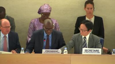 Mr. Coly Seck, President of the Human Rights Council (Vote on L.39)