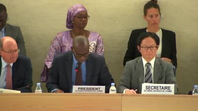Mr. Coly Seck, President of the Human Rights Council (Vote on L.40)