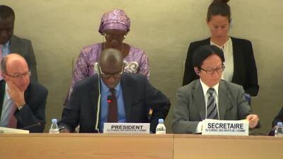 Mr. Coly Seck, President of the Human Rights Council (Vote on L.41)