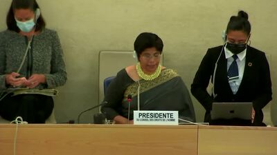 Ms. Nazhat Shameem Khan, President of the Human Rights Council (Adoption)