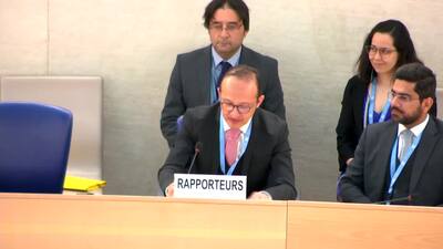 Mr. Václav Bálek, President of the Human Rights Council (Adoption)