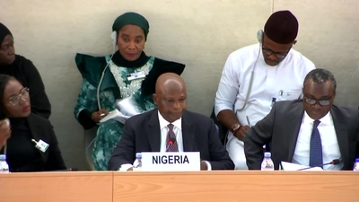 H.E. Mr. Abiodun Richards Adejola, Ambassador, Permanent Representative of Nigeria to UNOG (Introduction)