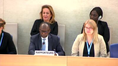 Mr. Muhammadou M.O. Kah, Vice-President of the Human Rights Council (Adoption)