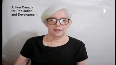 Action Canada for Population and Development, Ms. Helena Hernaiz 