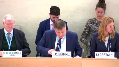H.E. Mr. Marc Pecsteen de Buytswerve, Ambassador Extraordinary and Plenipotentiary, Permanent Representative of Belgium to UNOG (on behalf of the Troika)