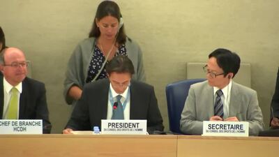 Mr. Vojislav Šuc, President of the Human Rights Council (Result of the Vote)