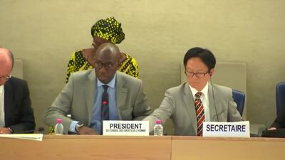 Mr. Coly Seck, President of the Human Rights Council (Vote on L.46)